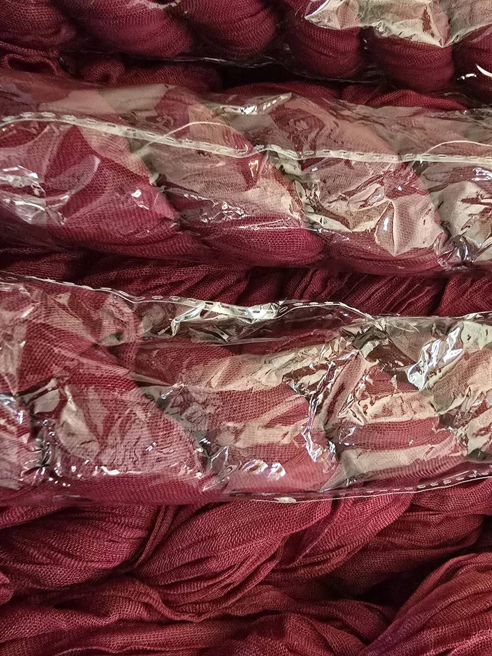 Burgundy Cheesecloth Fabric - Soft & Airy Draping